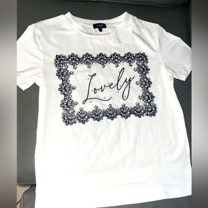 Classic White Shirt with Black Designs